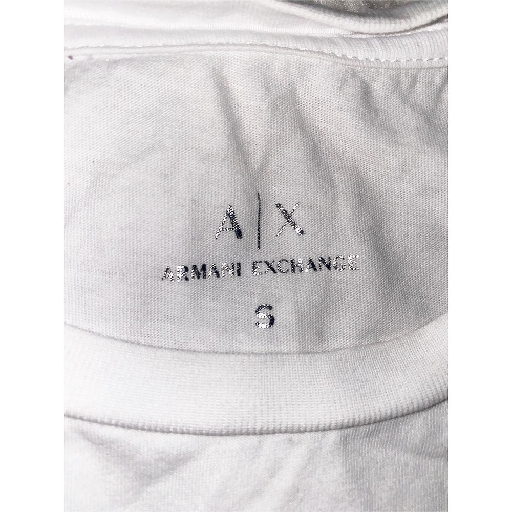 ARMANI EXCHANGE SLIM FIT LOGO SEQUIN T-SHIRT - Picture 8 of 9